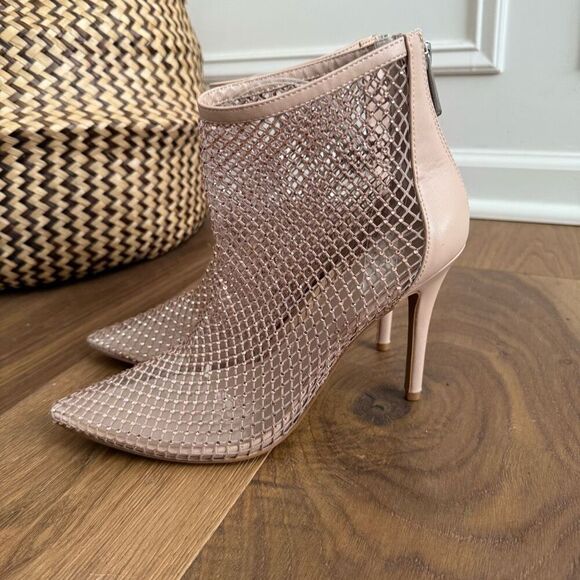 NWOT Charles David AfterHours Blush Rhinestone Stiletto Heels Booties 11 - Picture 5 of 10